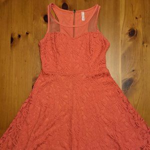 xhilaration pink floral lace Dress